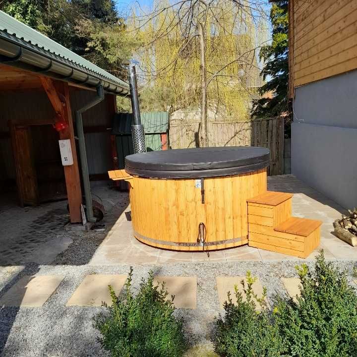 Balia Ogrodowa Jacuzzi Bania Hot Tub Gorąca beczka Pokrywa Termiczna