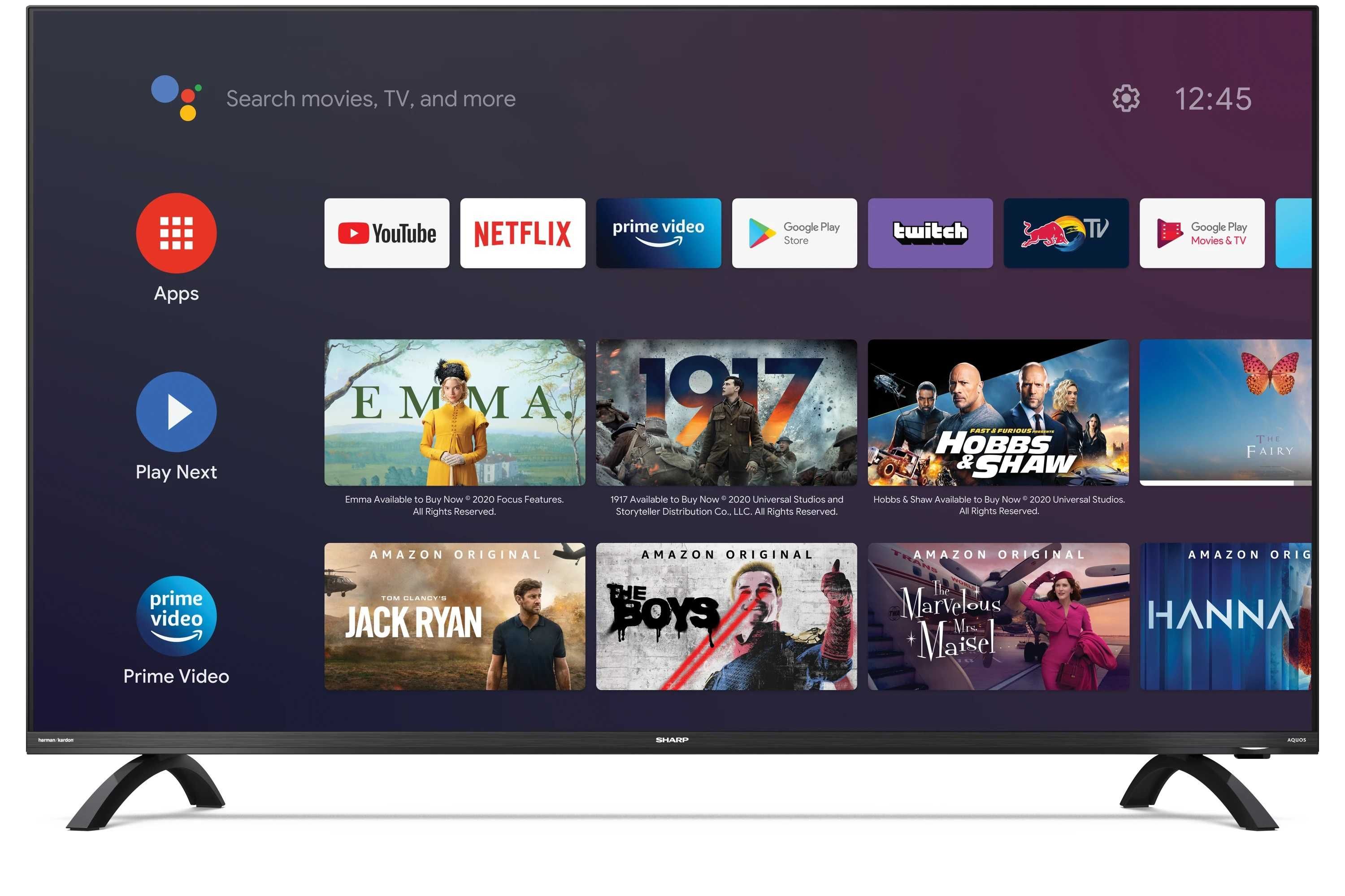 Telewizor SHARP LED 50" Android 4K UHD | BT | HDMI | DVB-T2 | HEVC  GW