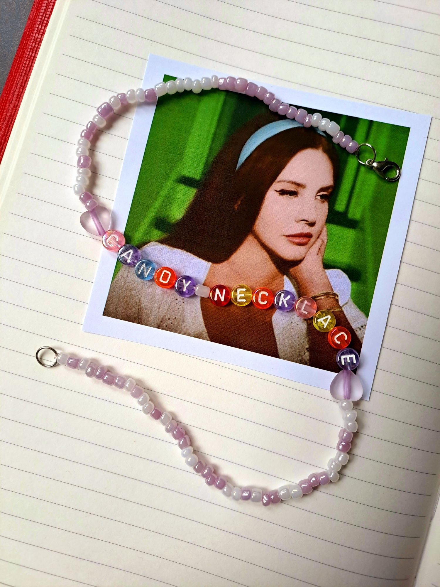 Lana Del Rey Candy Necklace naszyjnik handmade