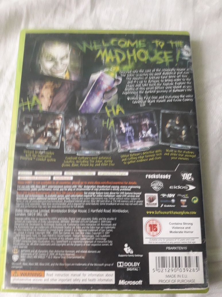 Batman Arkham Asylum XBOX 360