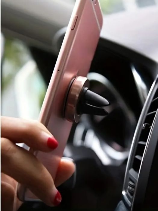 Алюмінієвий Магнітний Тримач для Телефону в Авто – Універсальний!