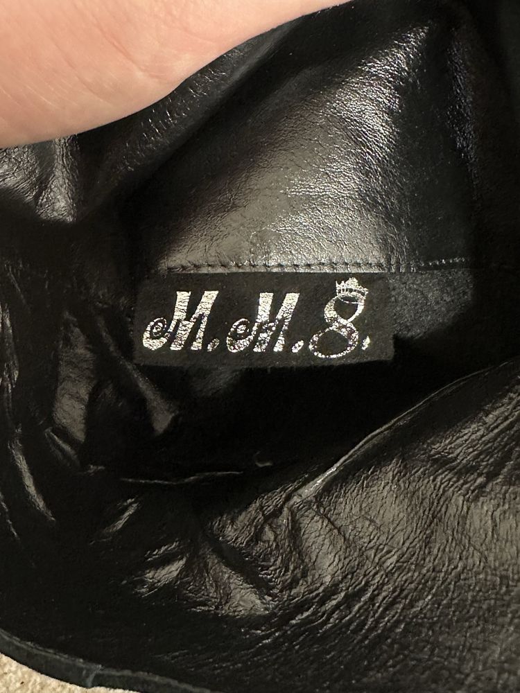 Ботфорди чорні замшеві M.M.8
