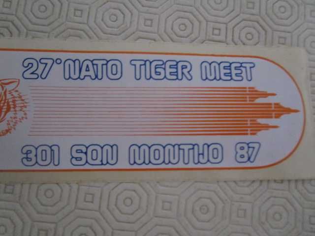 Nato Tiger Meet 1987 Montijo autocolante