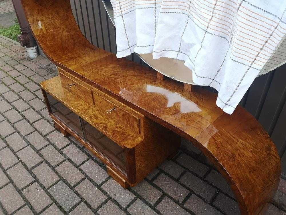 Toaletka Art Deco Politura Orzech-Unikat Stara Antyk Po Renowacji.
