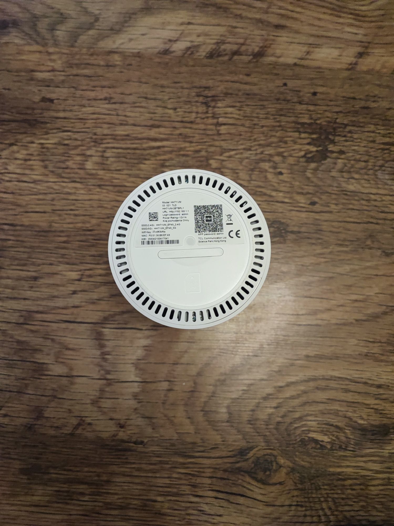 Ruter modem 4g alcatel z zasilaczem