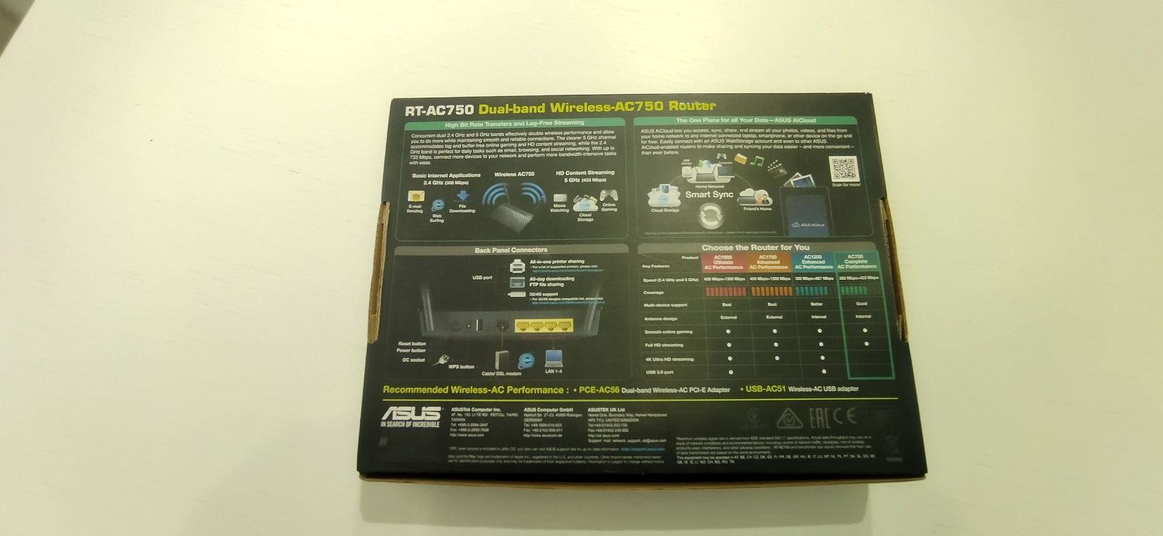 Router wifi Asus RT AC 750