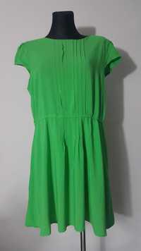 Asos Zielona letnia sukienka Retro Bufki Zaszewki Klasyczna 46 XXXL