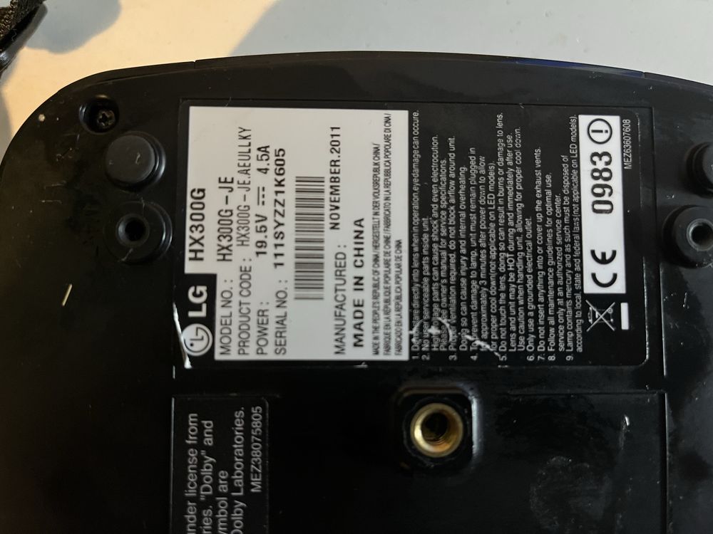 Projetor de video LG HX300G