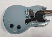 Harley Benton DC-60 Junior Pelham Blue-gitara elektryczna-typu SG