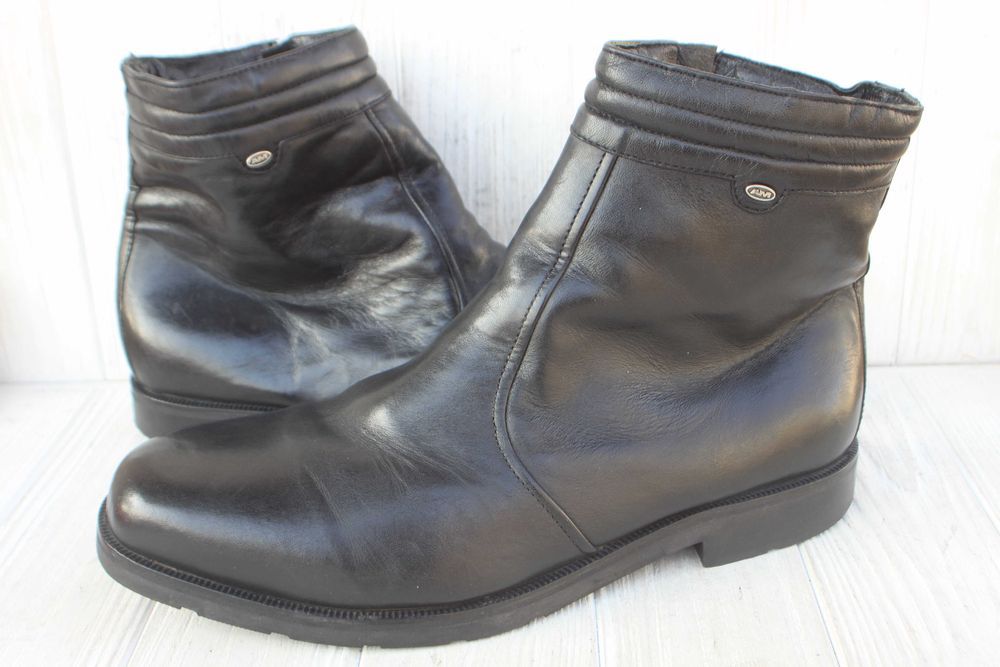 Зимние ботинки AM кожа Германия 45р черевики