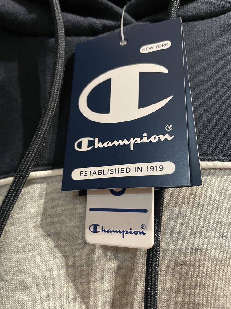 Champion Hoodie Cinzenta/Azul