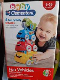 Fun vehicles clementoni carros empilhaveis brinquedo bebe