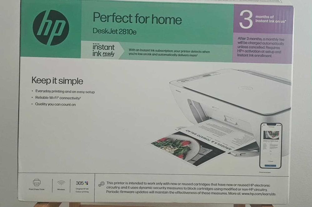 Impressora HP DeskJet2810e (Imprimi/copia/Digitaliza) - Conect.: WI-Fi