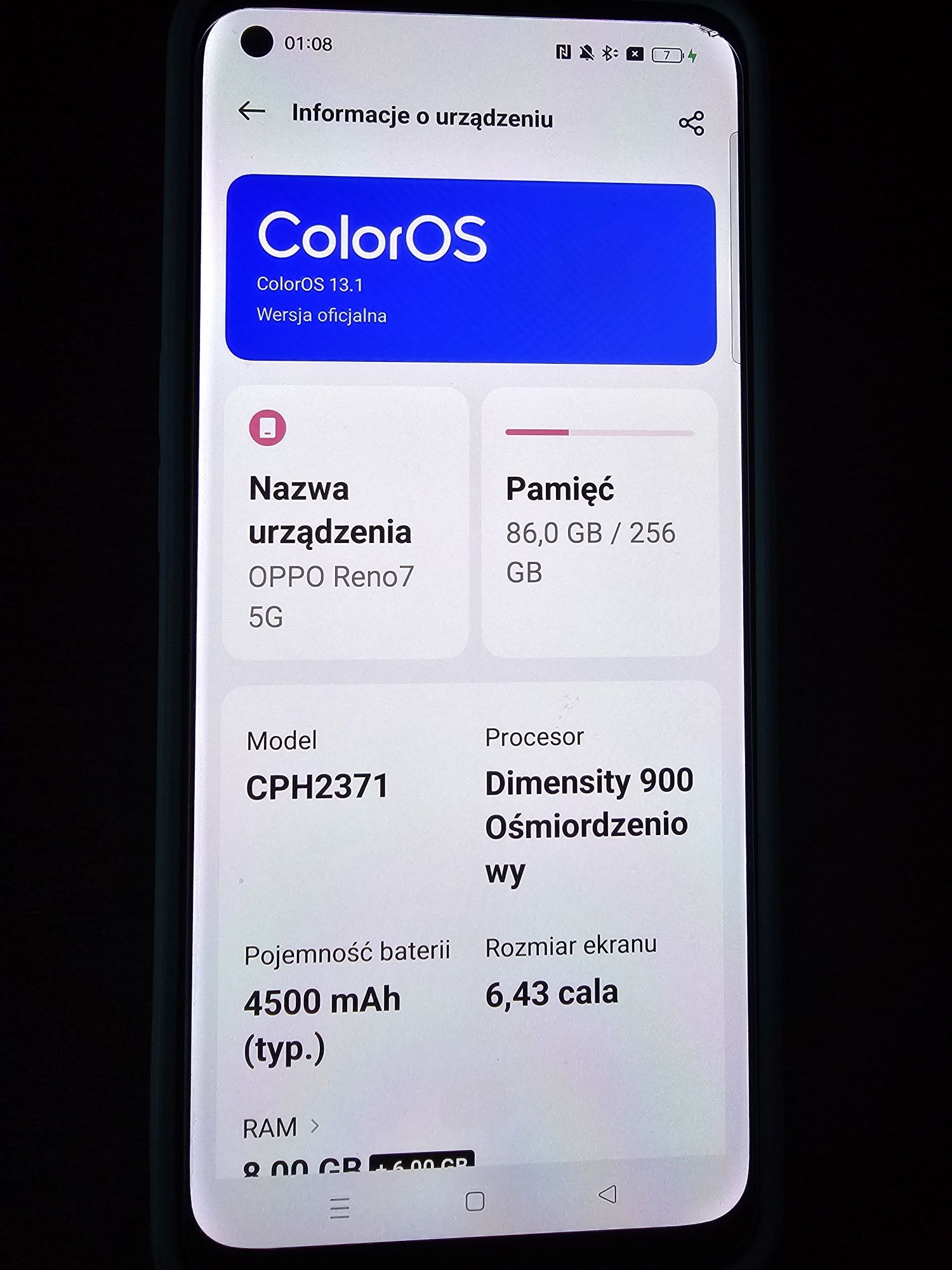 Telefon OPPO RENO 7 5G