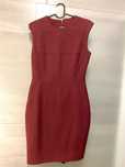 Vestido midi bordeaux