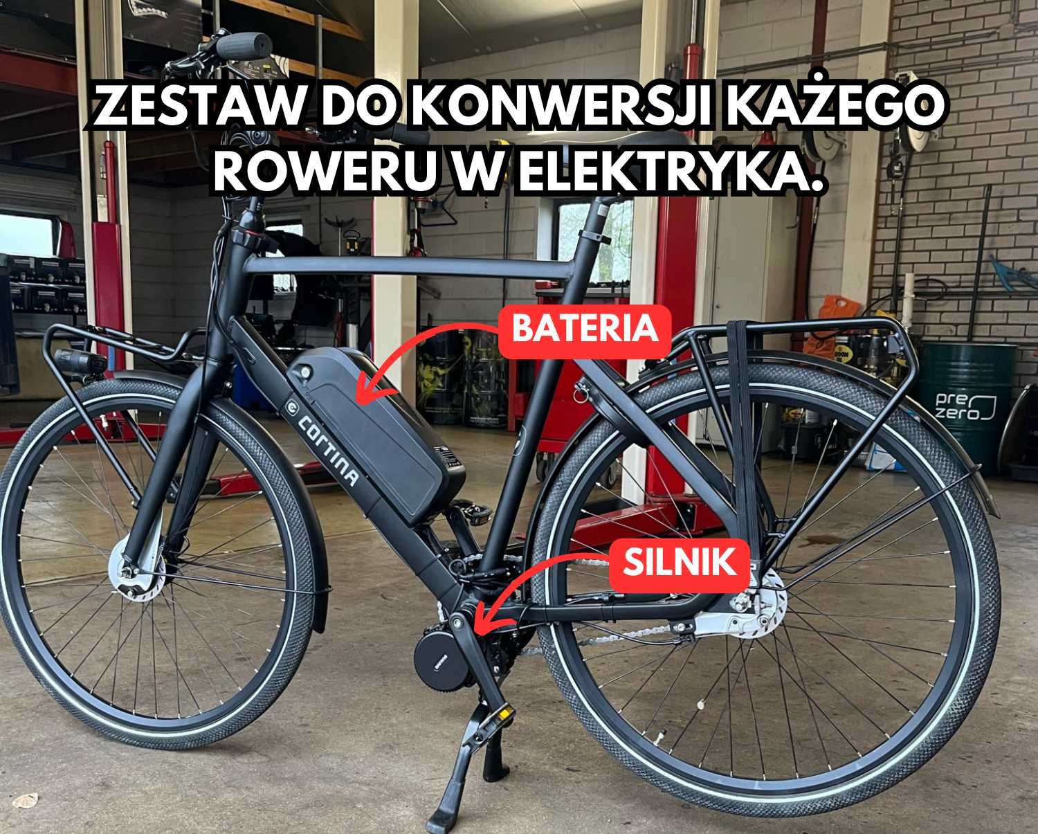 Zestaw do konwersji roweru na elektryka BAFANG BBS02B + GRATIS