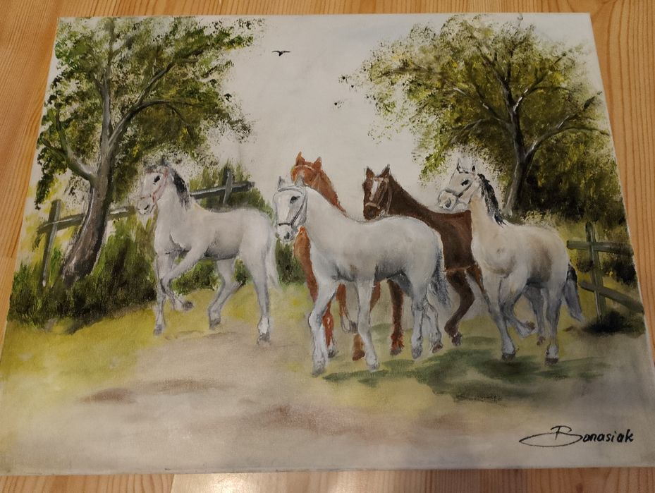 Słodkie koniki obraz 50/40 cm