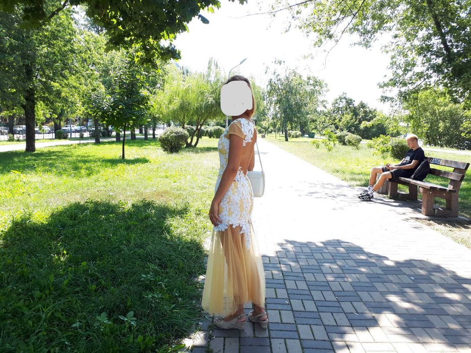 Платье женское летнее нарядное, торжественное, выпускное - размер S