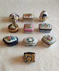 Coleção - Mini caixinhas de porcelana, lote de 10