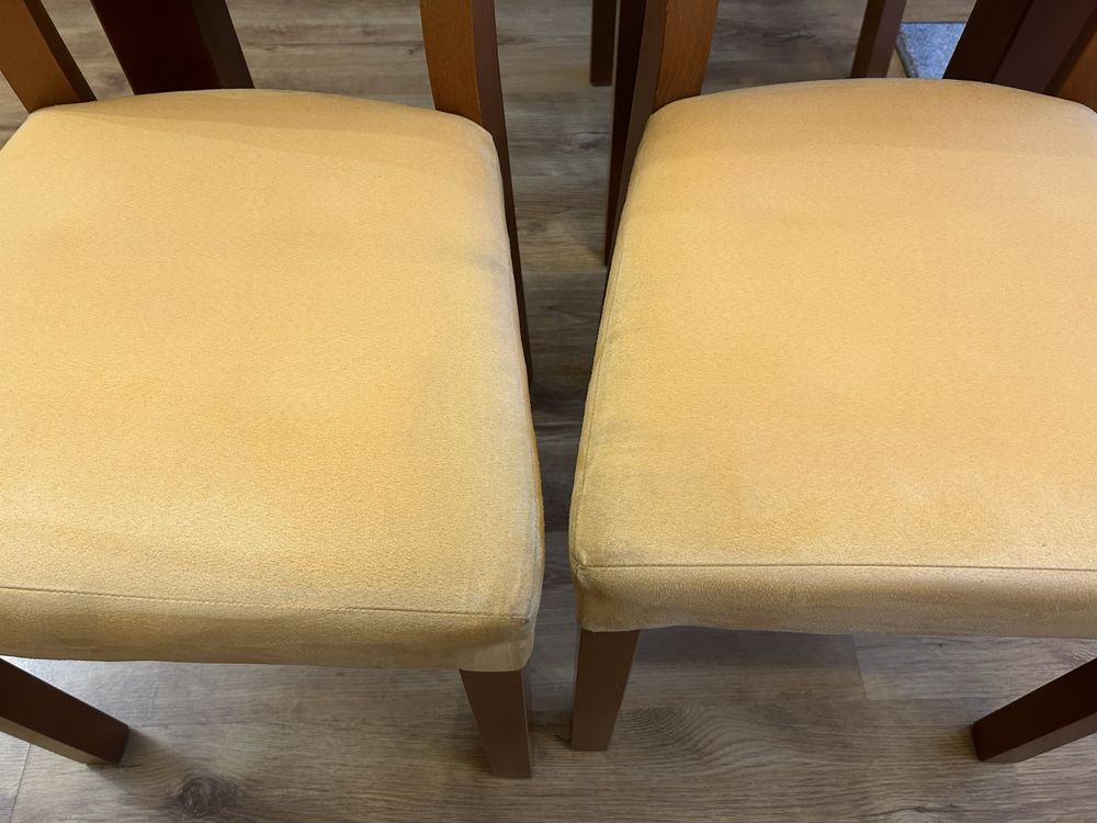 Stół drewniany solidny z krzesłami 4 szt