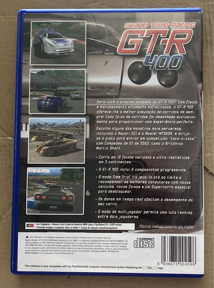 Jogo GT-R 400 para PS2