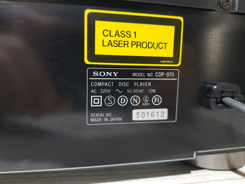 CD програвач/проигрыватель Sony CDP-970 ЦАП 2 × PCM58P б/у з Німеччини