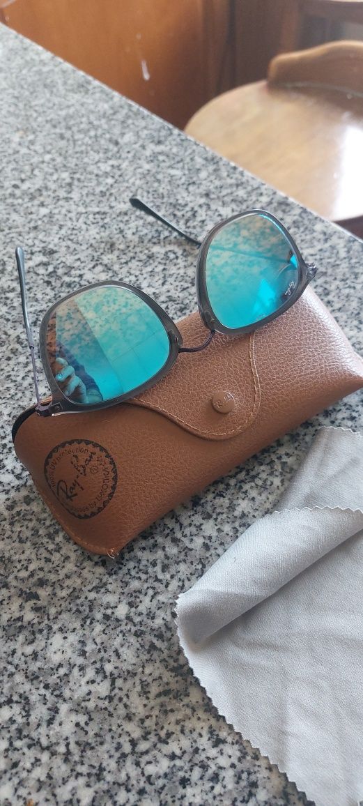 Óculos de sol ray ban espelhados degrade