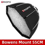 Softbox octogonal de 55cm com grelha TRIOPO Novo