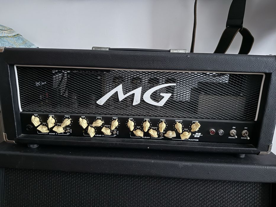 Head gitarowy Lampowy MG raven 2 100w. 3 kanały full lampa