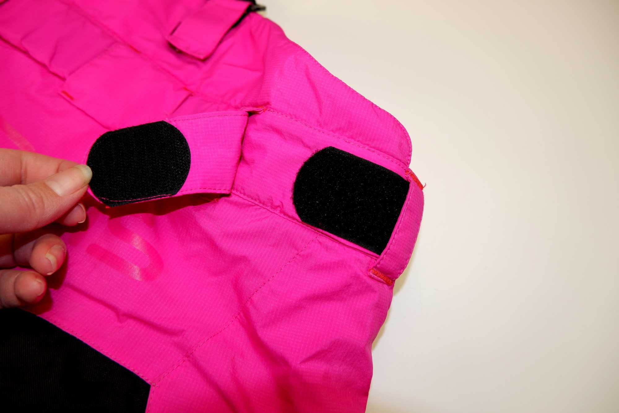 Штаны мембрана 10000 яркие розовые лыжные теплые на девочку 11 лет