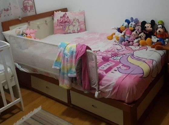Cama com gavetas 110cmx195cm