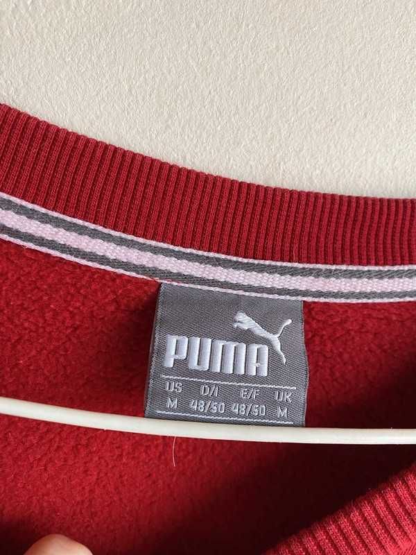 Czerwona bluza z nadrukiem Puma M