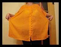 Duża przewiwna bluzka,tunika ciążowa XL/XXL orange idealna na Lato