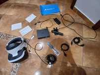 PS VR 1 v2 z kontrolerami PS move i ładowarka +2 gry