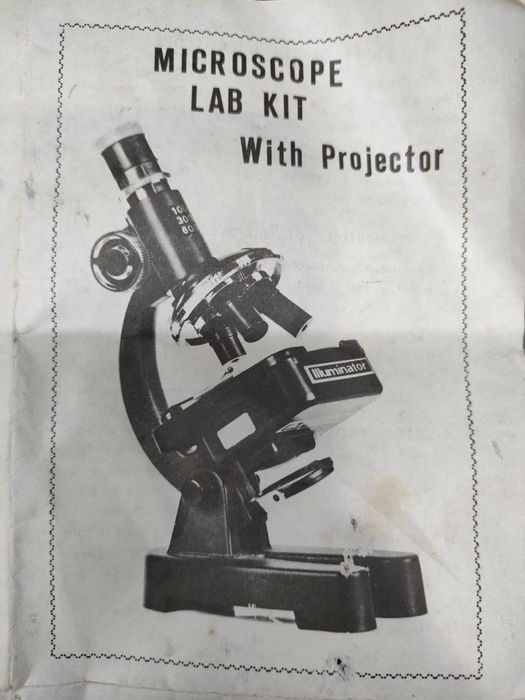 Microscópio Vintage 80x a 1200x