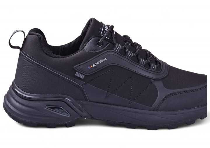 Buty Męskie Trekkingowe Vebone Softshell robocze czarne r.45 wys.24h