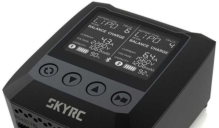 Топовий зарядний пристрій SkyRC B6 Nano Duo 200W 15A Bluetooth