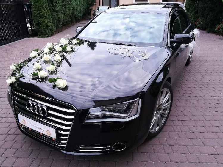 Auto do ślubu, auto ślubne na wesele, samochód weselny, Audi A8