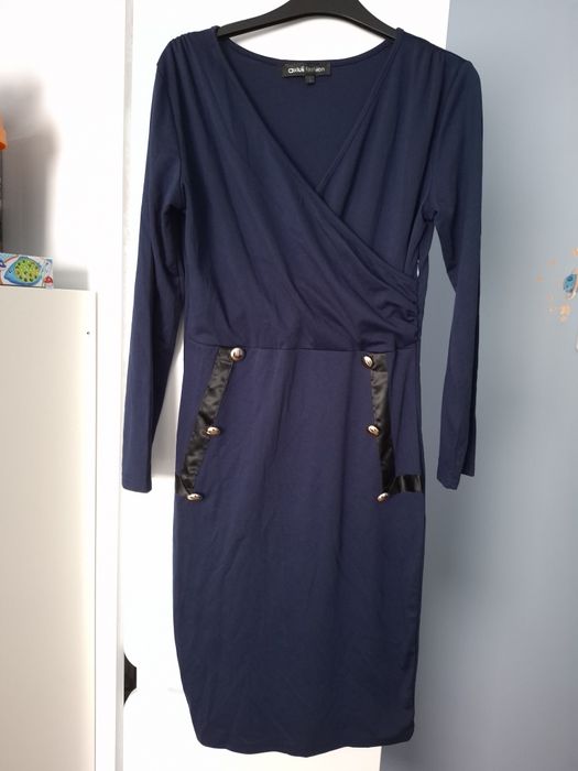 Granatowa sukienka L elegancka