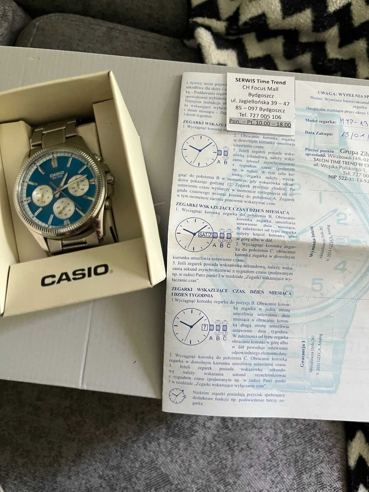 Zegarek CASIO MTP-1375PD-2AVEF – nowy, paragonem i pudełkiem Hot!!!