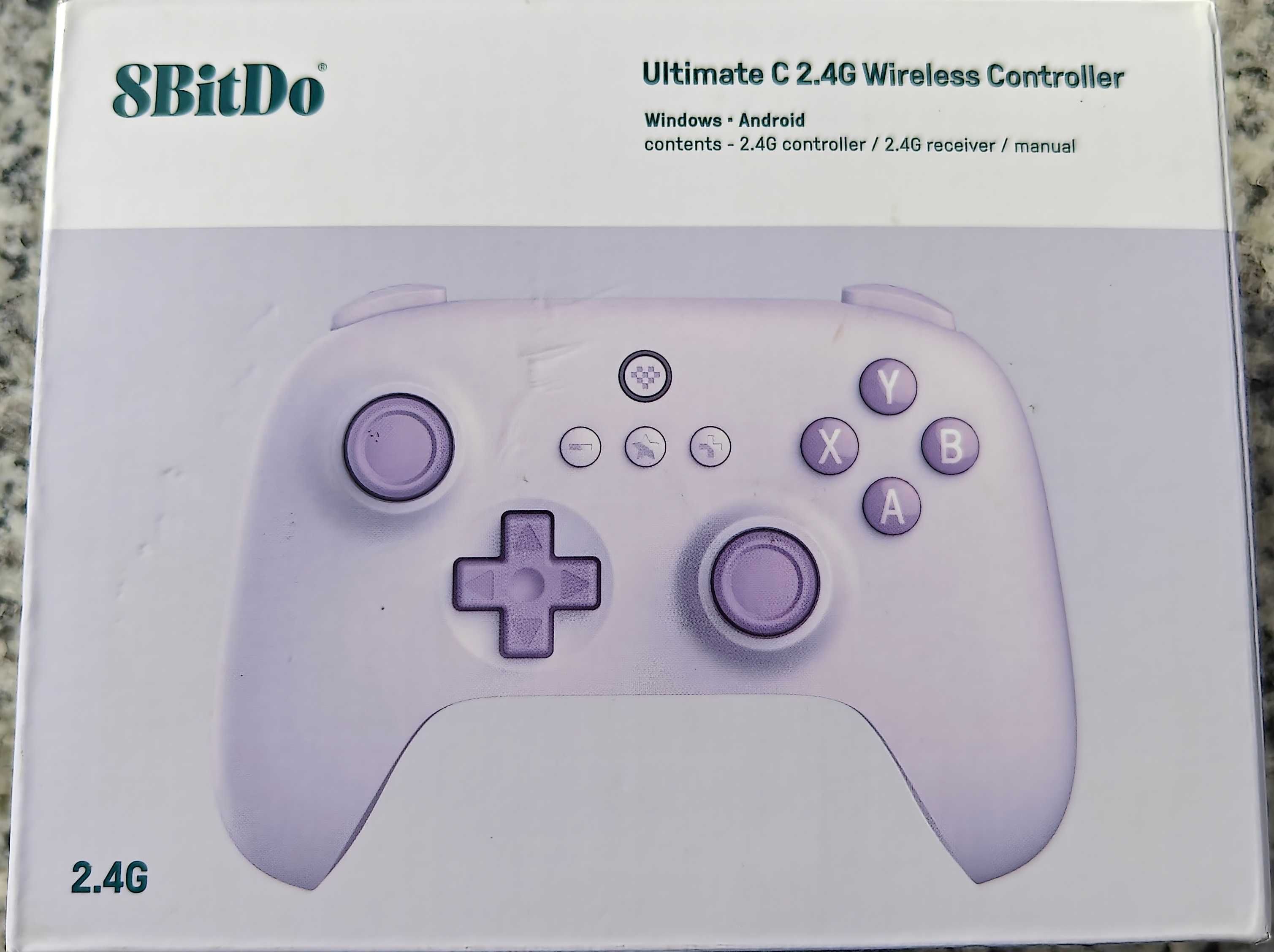 Kontroler 8BitDo Ultimate C 2.4G do PC, Android bezprzewodowy fiolet