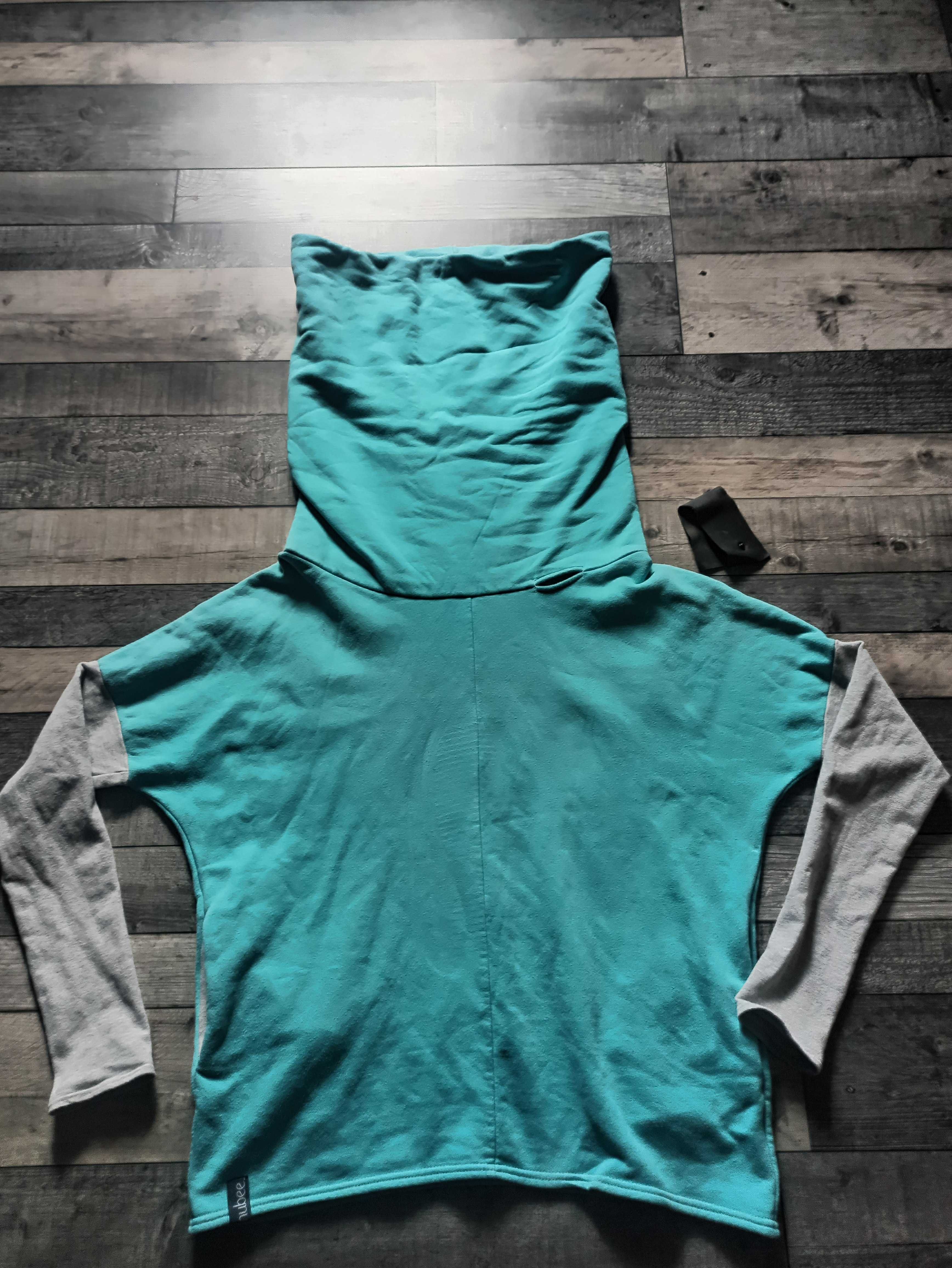 Bluza handmade. Bawełniana! Polska firma. Bluza z kominem. Jak nowa