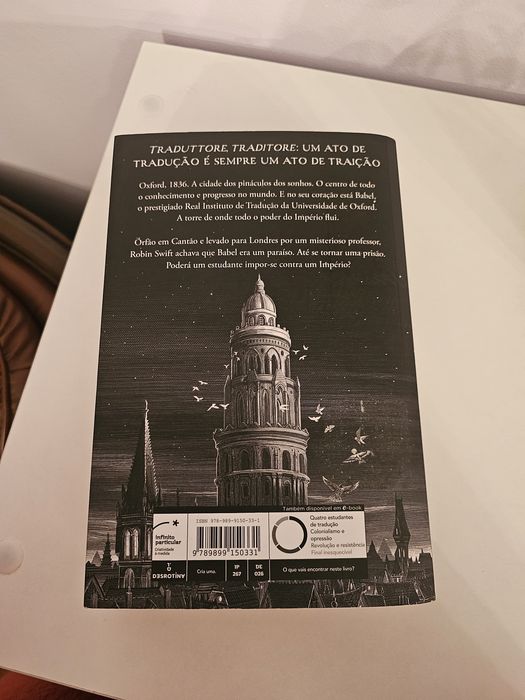 Livro Babel de R. F. Kuang