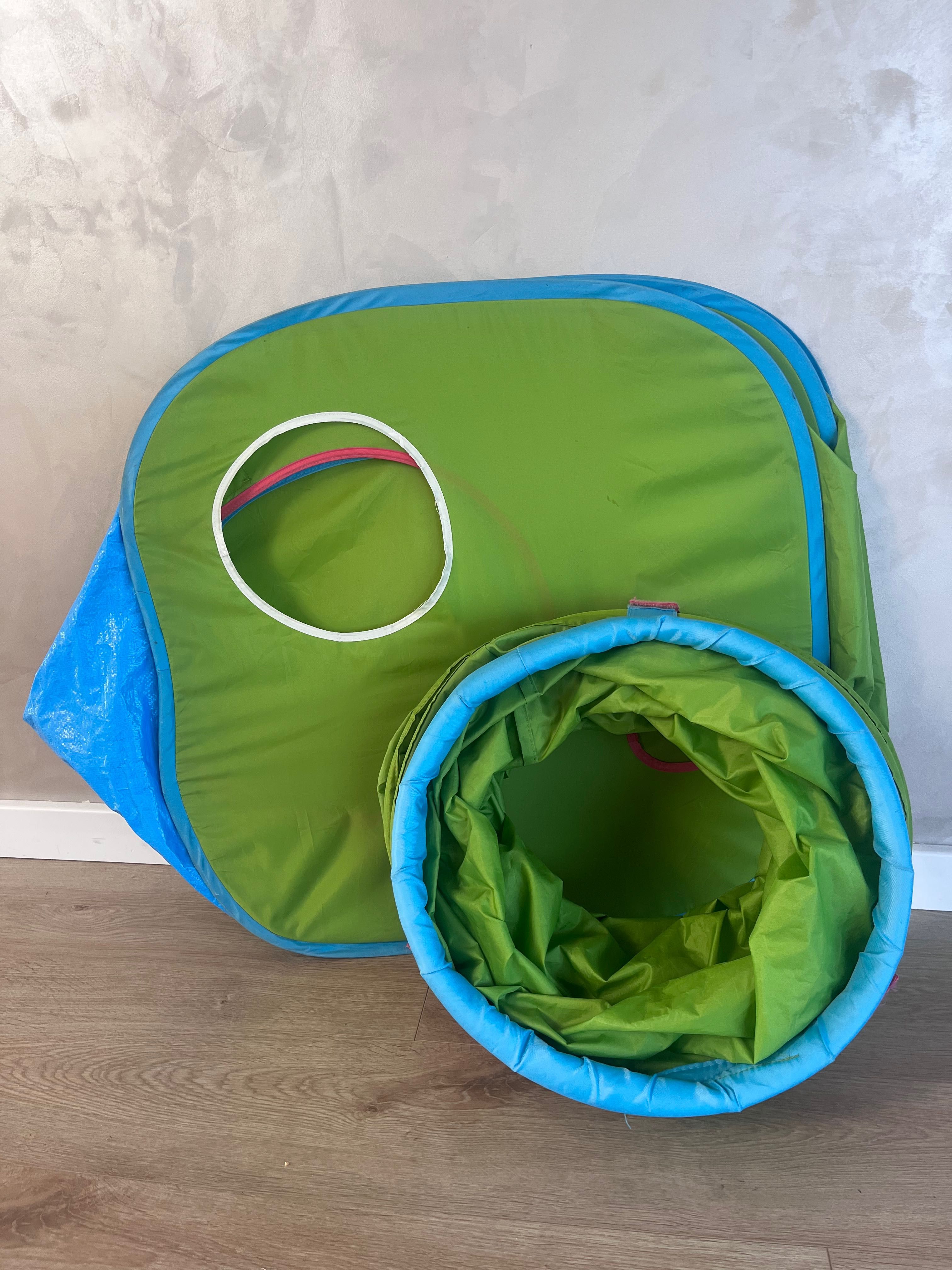 Namiot + tunel dziecięcy IKEA zielony DVÄRGMÅS