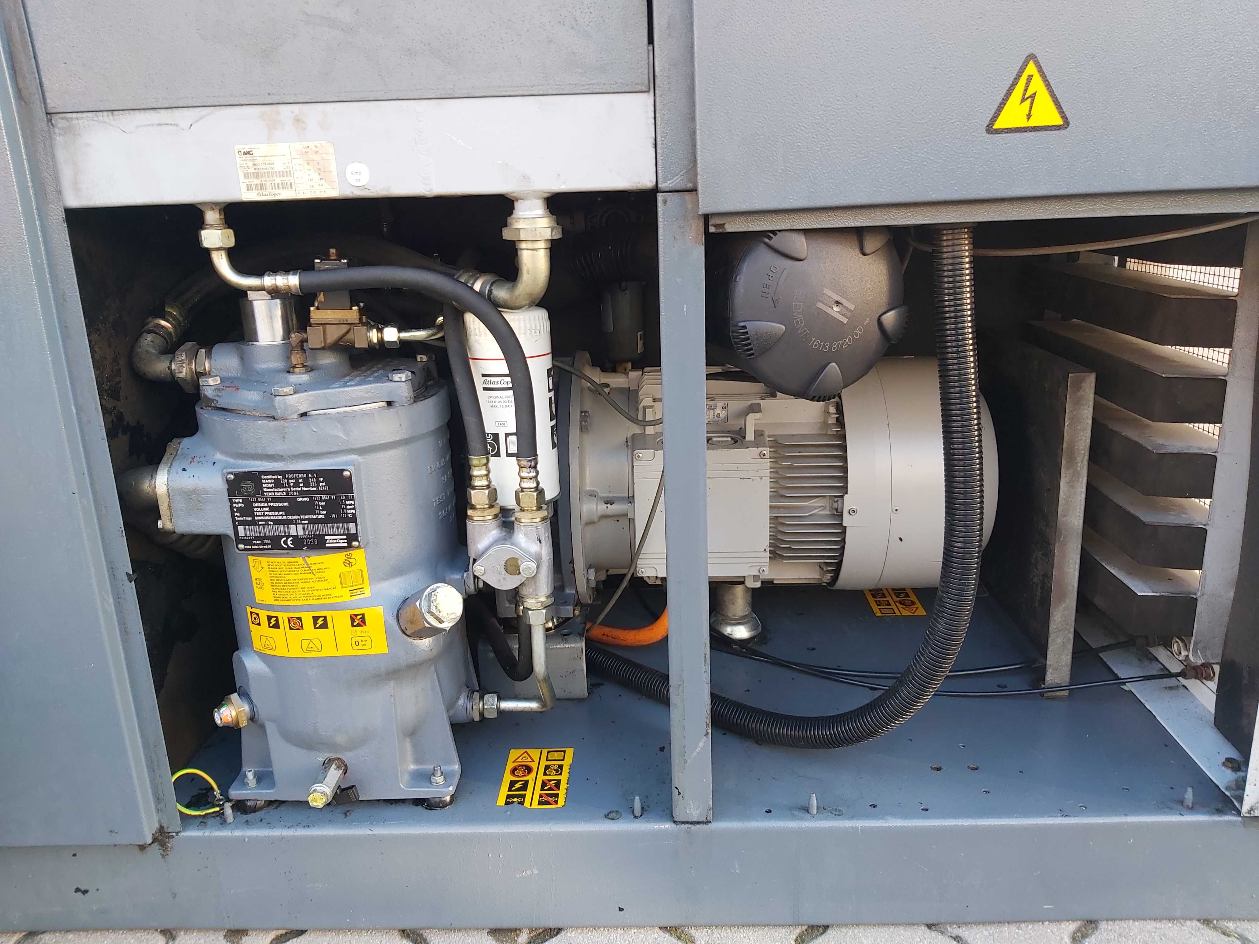 Sprężarka Śrubowa Kompresor ATLAS COPCO 30 kw