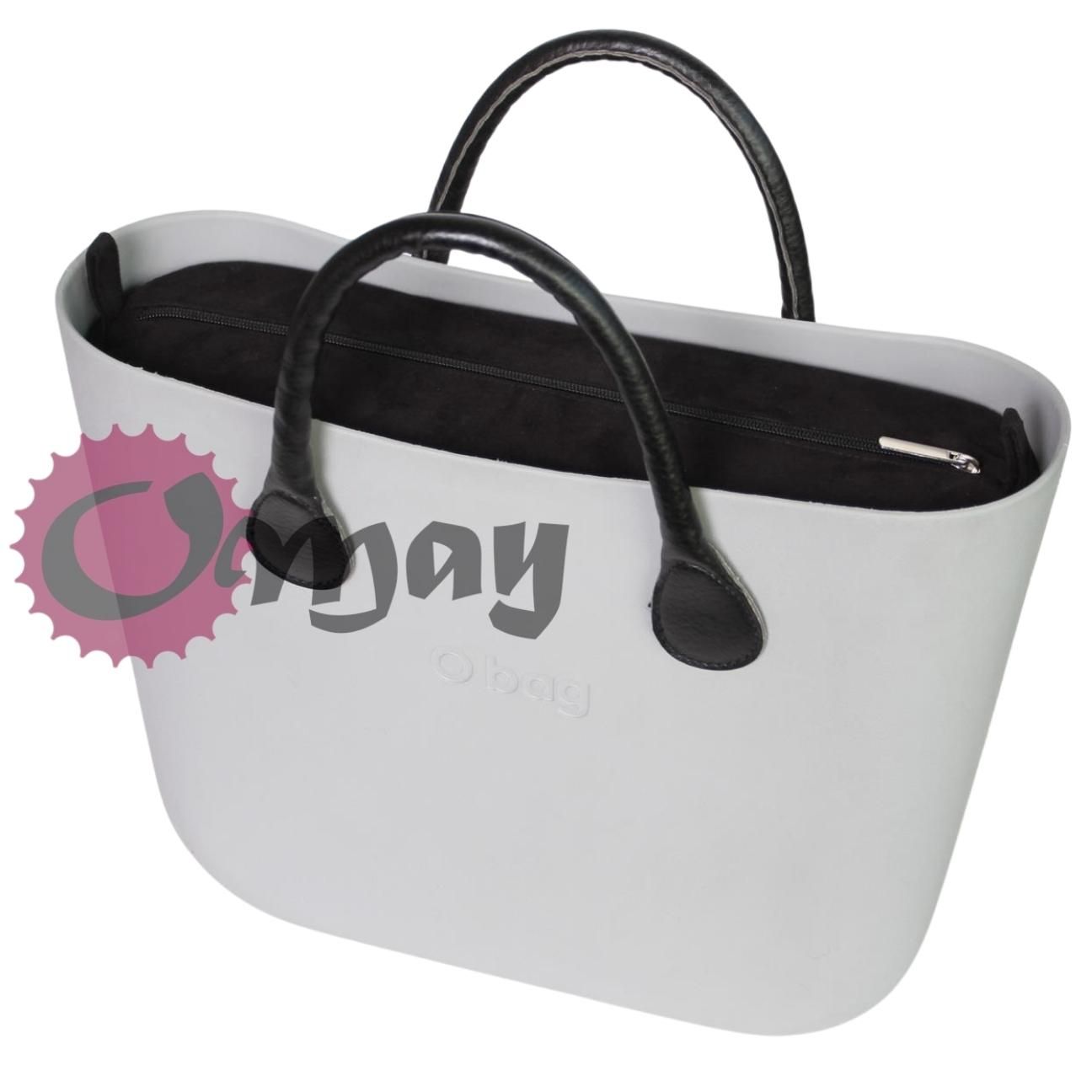 organizer OBAG STANDARD elegancki czarny ekozamsz 2 kieszenie OMAY