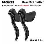 Nowe klamkomanetki 2x9 Sensah Ignite szosa szosowe gravel