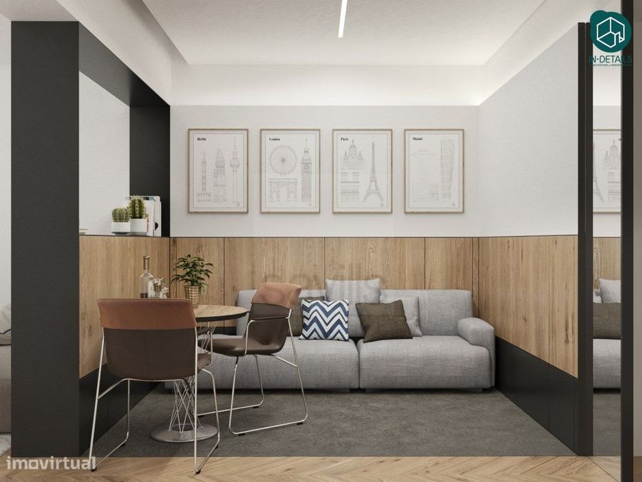 Apartamento T0 no Centro do Porto