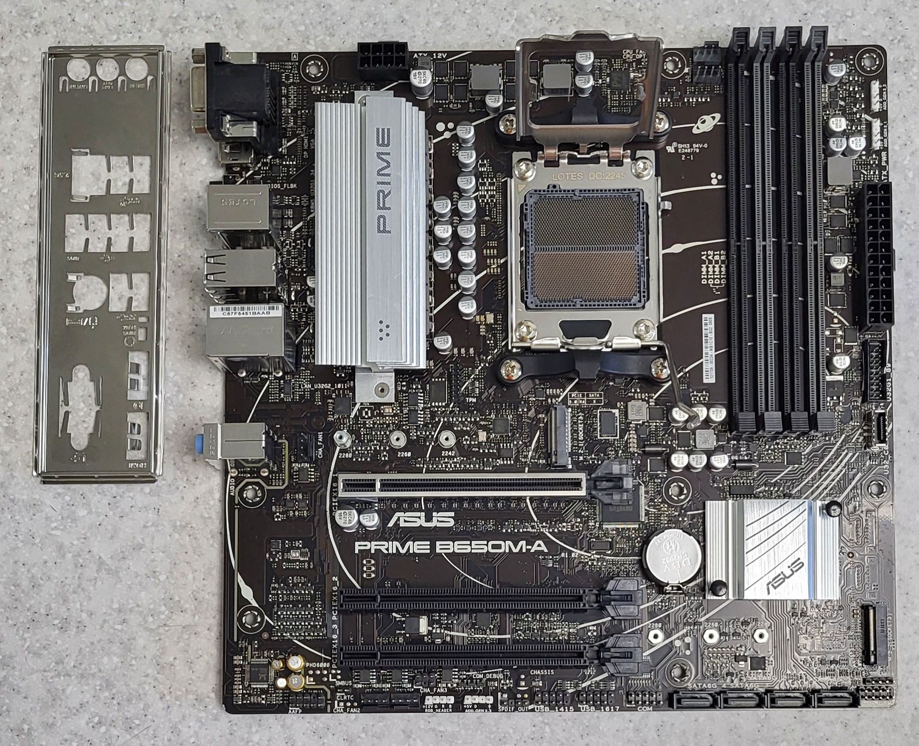Материнська плата Asus PRIME B650M-A (sAM5, AMD B650, PCI-Ex16)