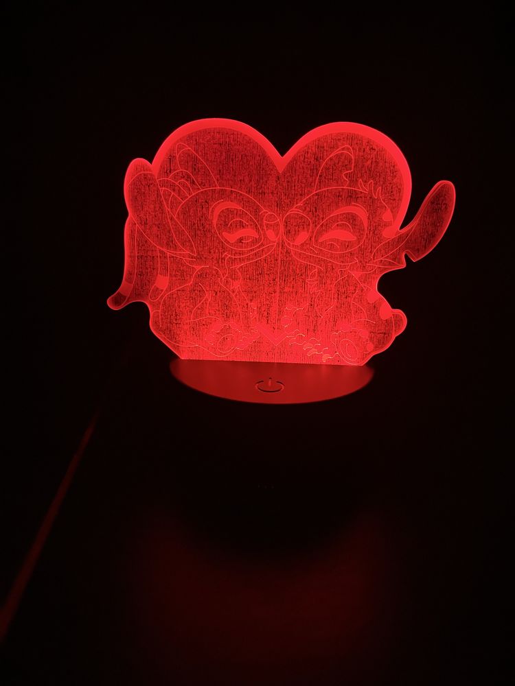 Lampka LED Stitch w serduszku